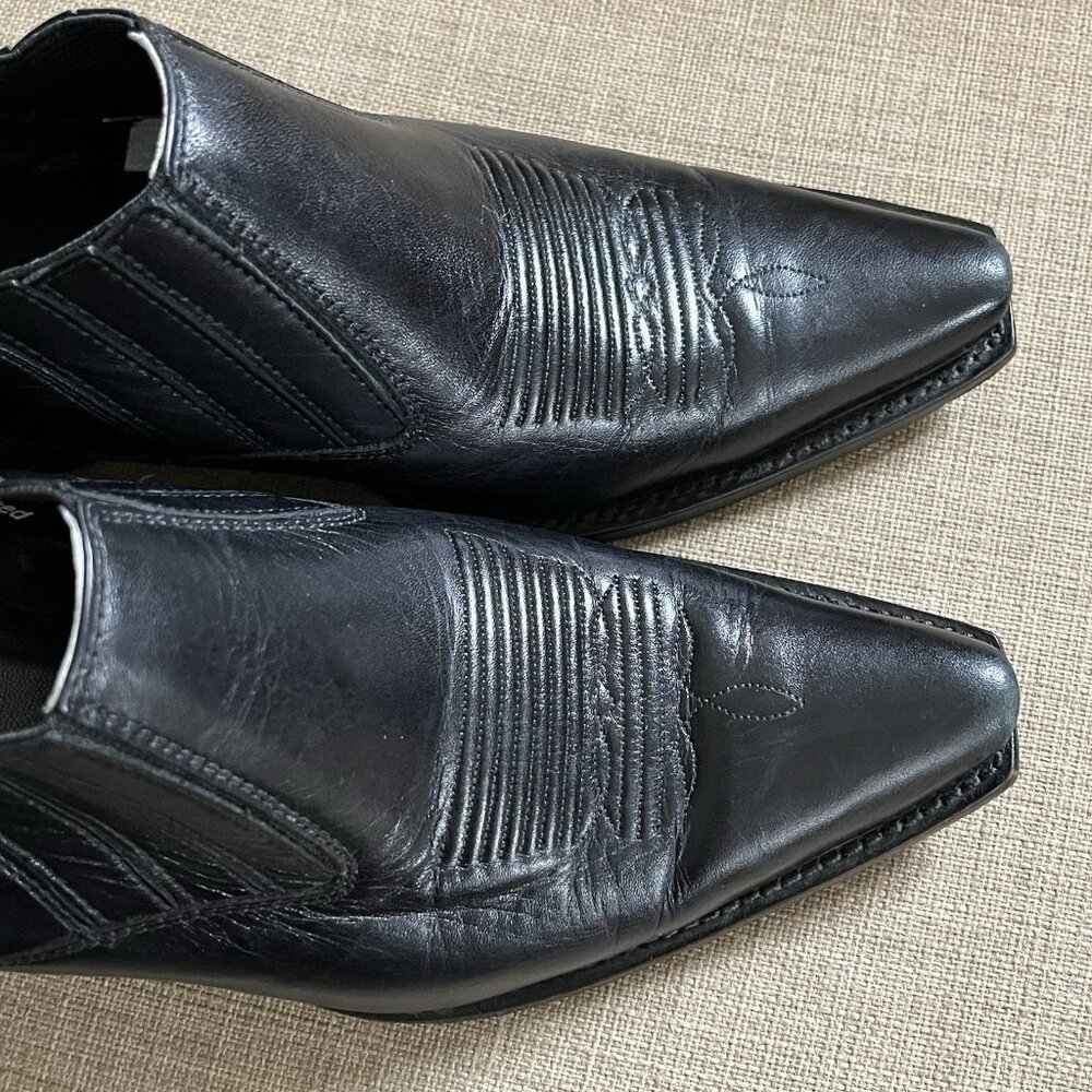 Charlie 1 Horse Black Booties Size 8 (B) Boots Short Leather Western Cowboy - Picture 10 of 16